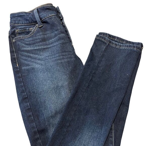 Time and Tru Straight Leg Dark Wash Denim‎ Jeans - Size 6 - Picture 1 of 10